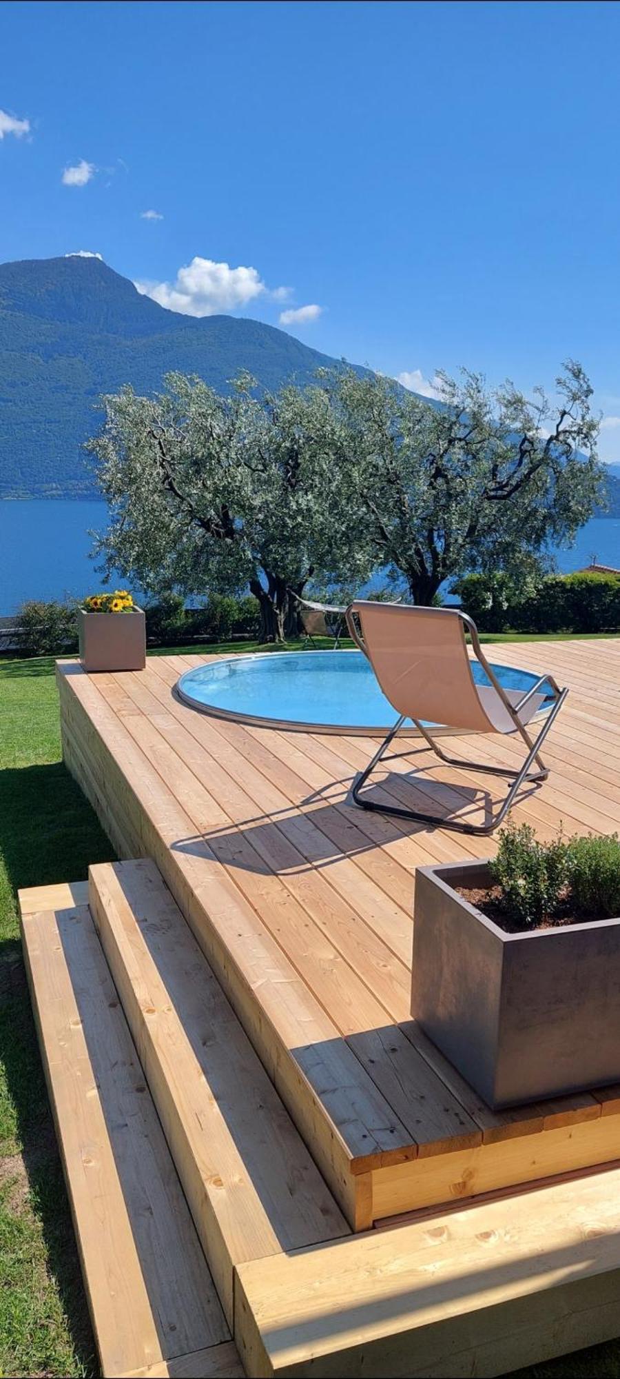 Casa Vacanze Perla Del Lago โดมาโซ ภายนอก รูปภาพ